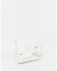 weiße Clutch von Asos