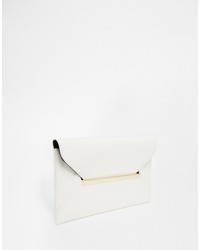 weiße Clutch von Asos