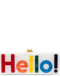 weiße Clutch von Edie Parker