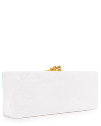 weiße Clutch von Edie Parker