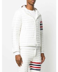 weiße Daunenjacke von Thom Browne