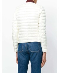 weiße Daunenjacke von Moncler