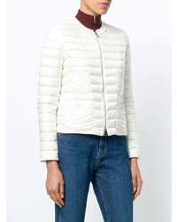 weiße Daunenjacke von Moncler