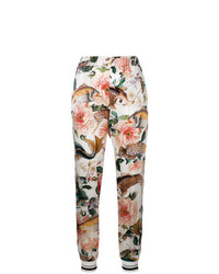 weiße enge Hose mit Blumenmuster von Shirtaporter