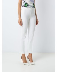 weiße enge Hose von Versace Collection