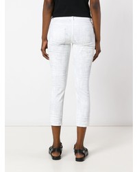 weiße enge Jeans mit Destroyed-Effekten von Faith Connexion