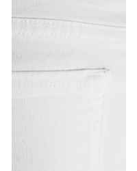 weiße enge Jeans mit Destroyed-Effekten von Frame
