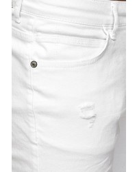 weiße enge Jeans mit Destroyed-Effekten von Redbridge