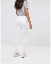 weiße enge Jeans mit Destroyed-Effekten von Glamorous