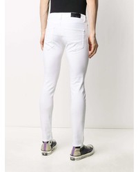 weiße enge Jeans mit Destroyed-Effekten von Family First