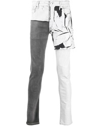 weiße enge Jeans mit Flicken von Rick Owens
