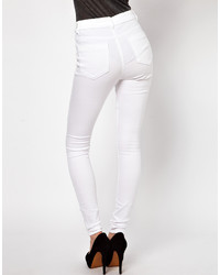 weiße enge Jeans von Asos