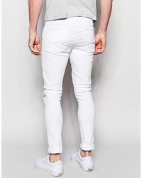 weiße enge Jeans von Asos