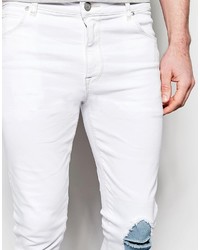 weiße enge Jeans von Asos