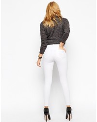 weiße enge Jeans von Asos