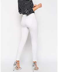 weiße enge Jeans von Asos