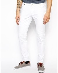 weiße enge Jeans von Criminal Damage