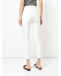 weiße enge Jeans von Nobody Denim
