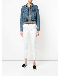 weiße enge Jeans von Nobody Denim