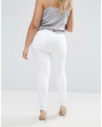 weiße enge Jeans von Asos