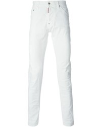 weiße enge Jeans von DSquared