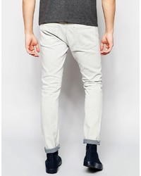 weiße enge Jeans von Weekday