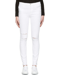 weiße enge Jeans von J Brand