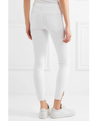 weiße enge Jeans von Frame