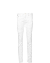 weiße enge Jeans von Love Moschino