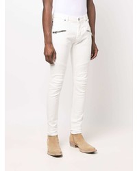 weiße enge Jeans von Balmain