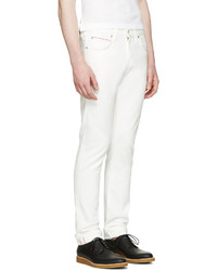 weiße enge Jeans