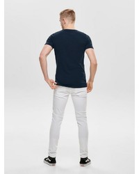 weiße enge Jeans von ONLY & SONS
