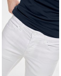 weiße enge Jeans von ONLY & SONS