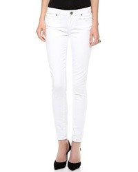 weiße enge Jeans von Paige
