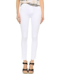 weiße enge Jeans von Paige
