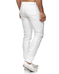 weiße enge Jeans von Redbridge