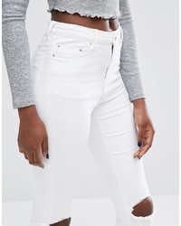 weiße enge Jeans von Asos