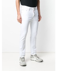 weiße enge Jeans von DSQUARED2