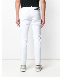 weiße enge Jeans von DSQUARED2