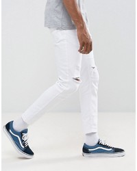 weiße enge Jeans von Pull&Bear