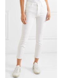 weiße enge Jeans von Mother