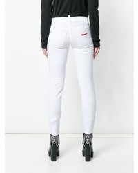 weiße enge Jeans von Dsquared2