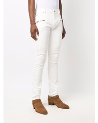 weiße enge Jeans von Balmain