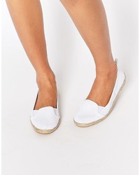 weiße Espadrilles aus Netzstoff von Asos