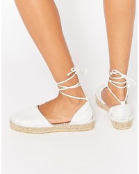 weiße Espadrilles von Asos