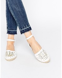 weiße Espadrilles von Asos