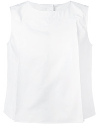 weiße Bluse mit Falten von Aspesi