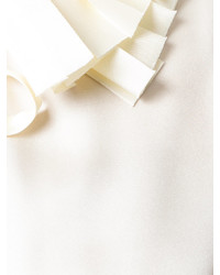 weiße Bluse mit Falten von P.A.R.O.S.H.