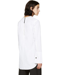 weiße Bluse mit Falten von Marni