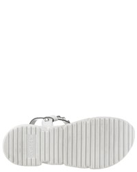 weiße flache Sandalen aus Leder von Replay